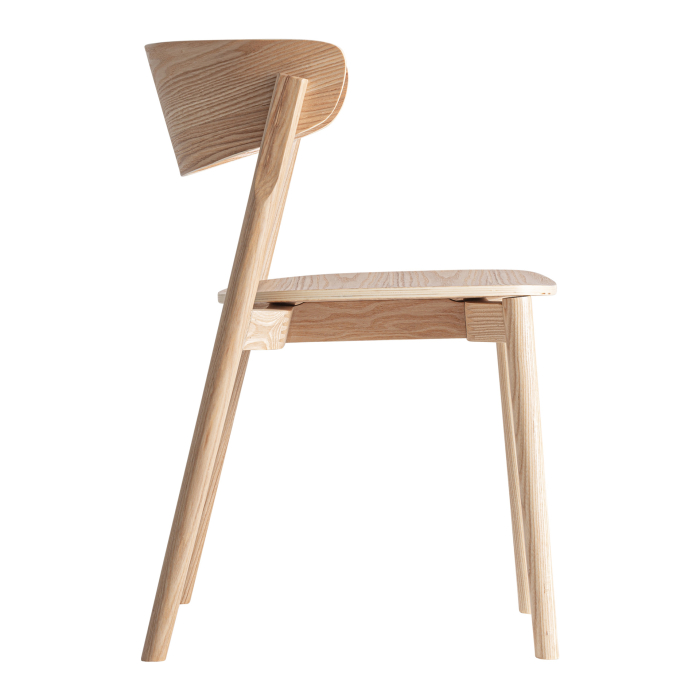 Set de 2 scaune din lemn cu design nordic pentru spații HoReCa [7]