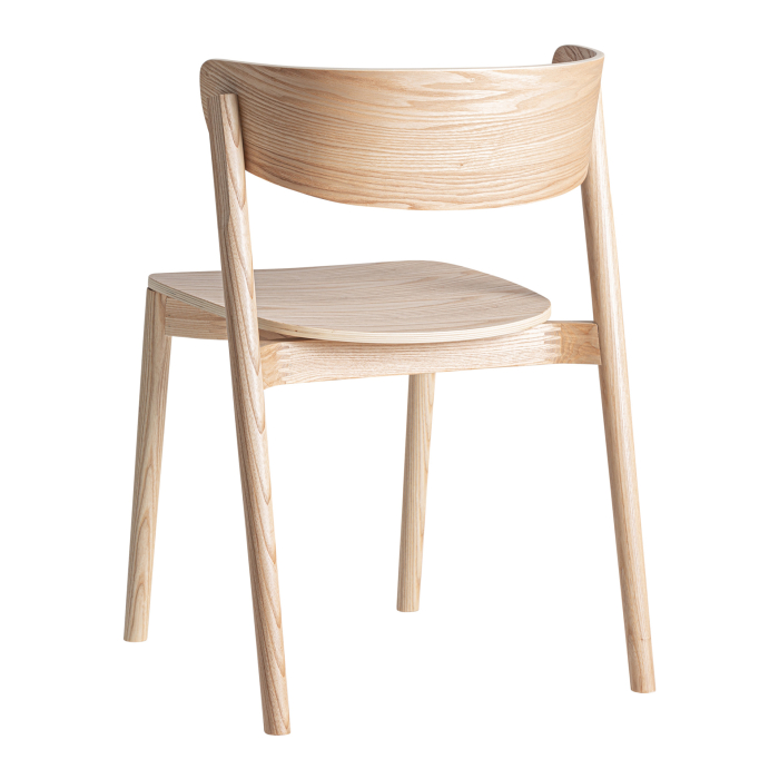 Set de 2 scaune din lemn cu design nordic pentru spații HoReCa [6]