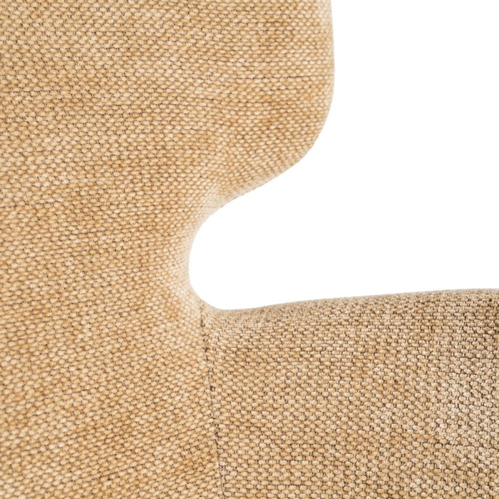 Set de 2 scaune dining si HORECA portocalii din stofă stil modern [10]