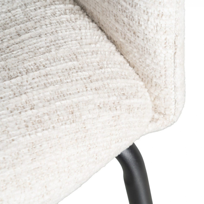 Set de 2 scaune dining HORECA din stofă teracotă cu design modern și structură metalică [9]