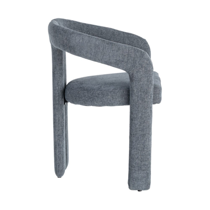 Set de 2 scaune dining și HORECA cu brațe și tapițerie albastră [4]