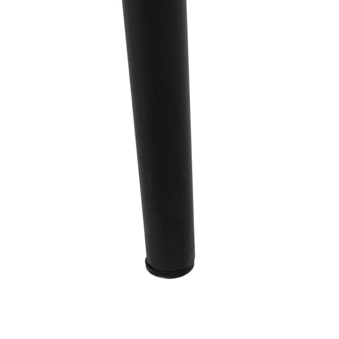 Set de 2 scaune din catifea taupe cu picioare metalice negre [11]