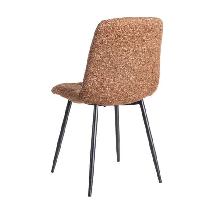 Set de 2 scaune dining și horeca din stofă cafenie – imagine principală în dining [5]