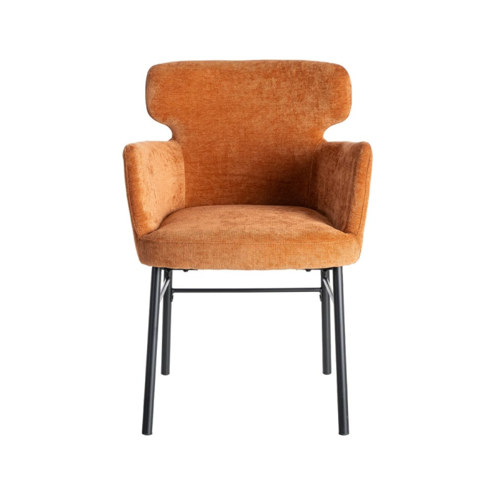 Set de 2 scaune dining si HORECA roșii din stofă design contemporan [5]