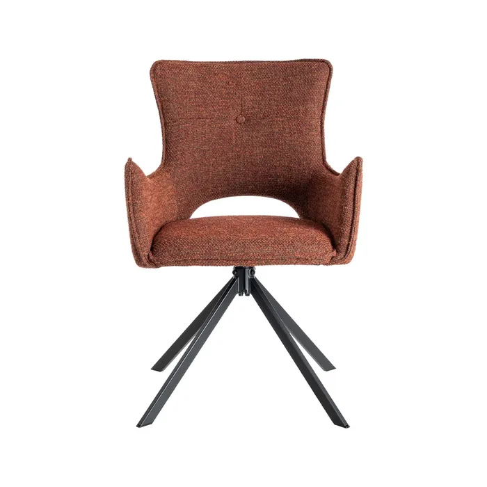 scaune-dining-rosu-stofa-baza-stabila [4]