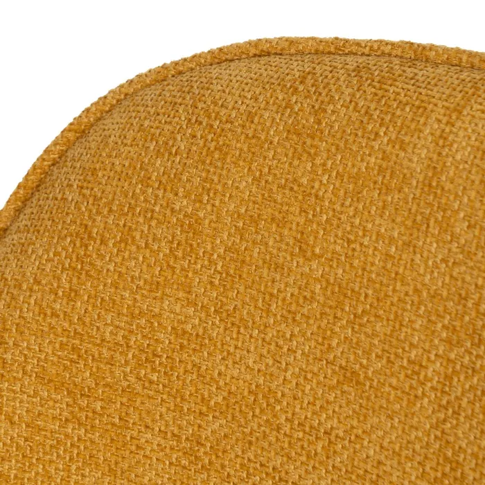 Scaune galben muștar tapițate cu brațe – set 2 bucăți, stil modern [7]