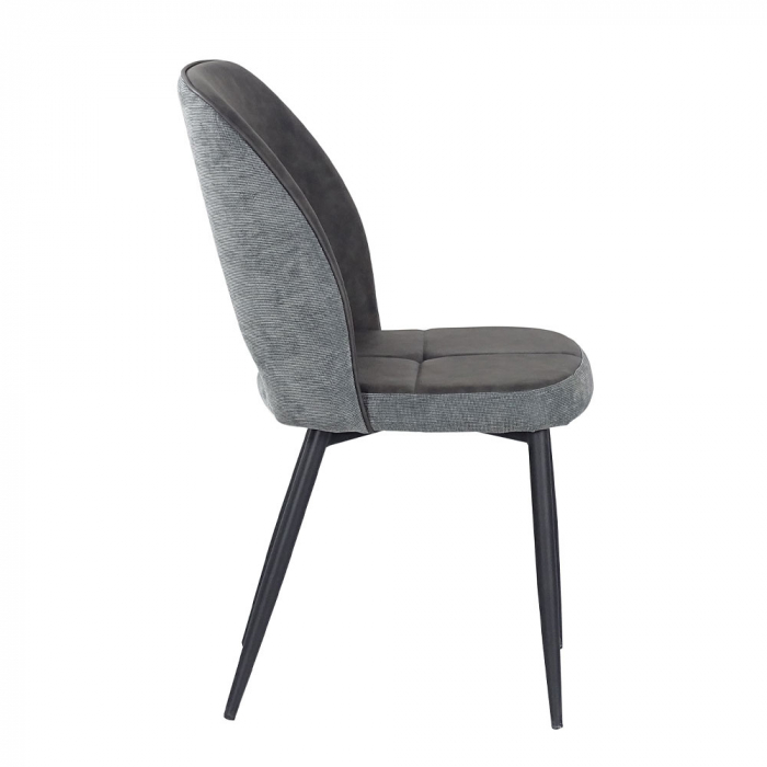 scaune bouton gri boucle piele eco design rafinat [2]