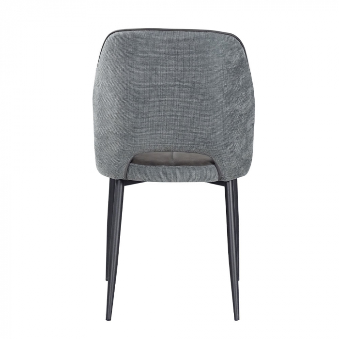 scaune bouton gri boucle piele eco design rafinat [4]