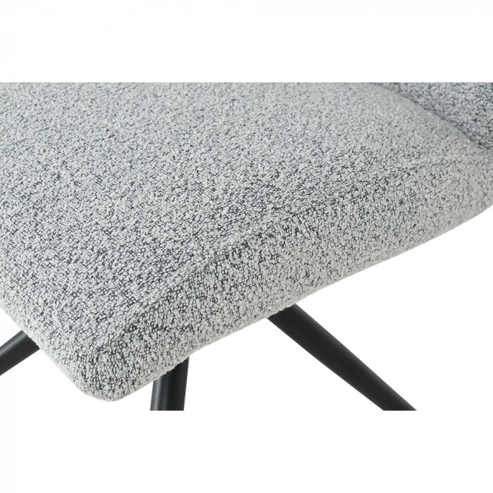 scaune arm gri deschis boucle maner decorativ [10]
