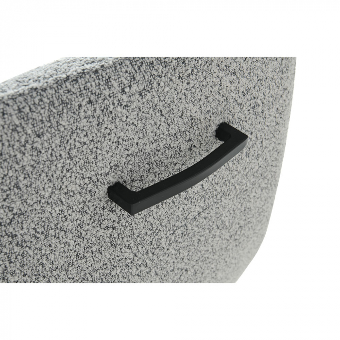 scaune arm gri deschis boucle maner decorativ [7]