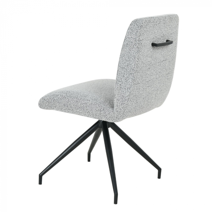 scaune arm gri deschis boucle maner decorativ [4]