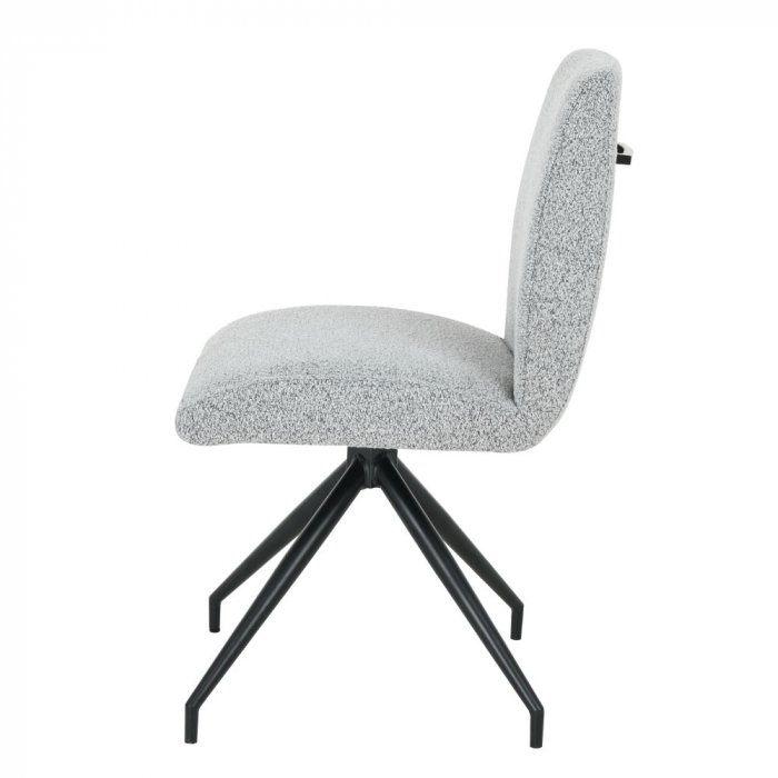 scaune arm gri deschis boucle maner decorativ [3]