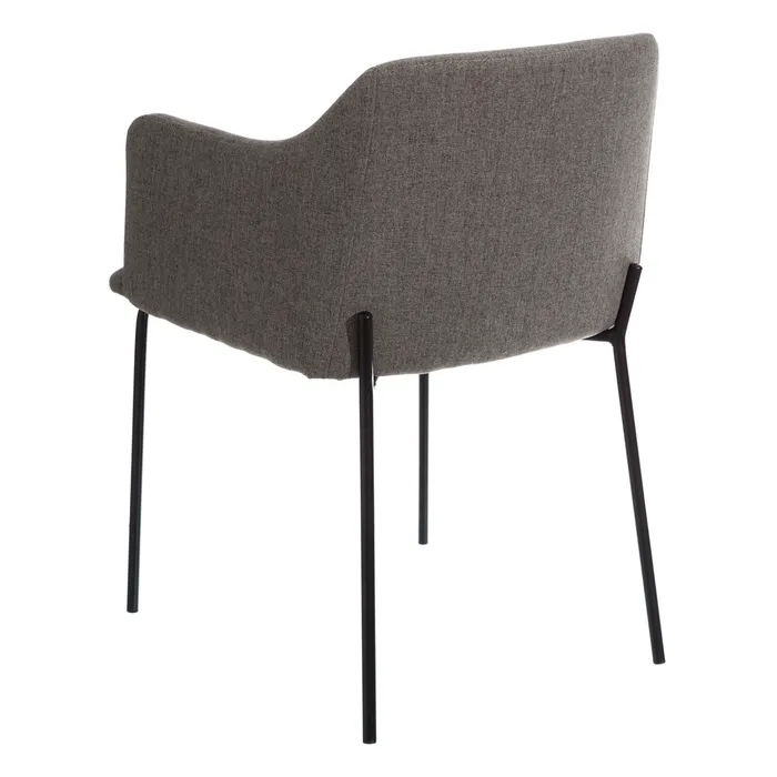 Set 2 scaune gri elegante cotiere|Scaune gri cu cotiere pentru dining [4]
