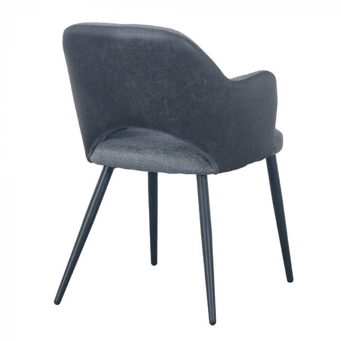 scaune ascot gri inchis easy clean piele ecologica [3]