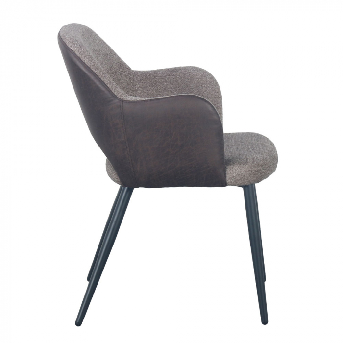 scaune ascot maro inchis piele ecologica easy clean [2]