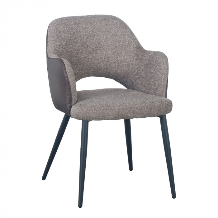 scaune ascot maro inchis piele ecologica easy clean [1]