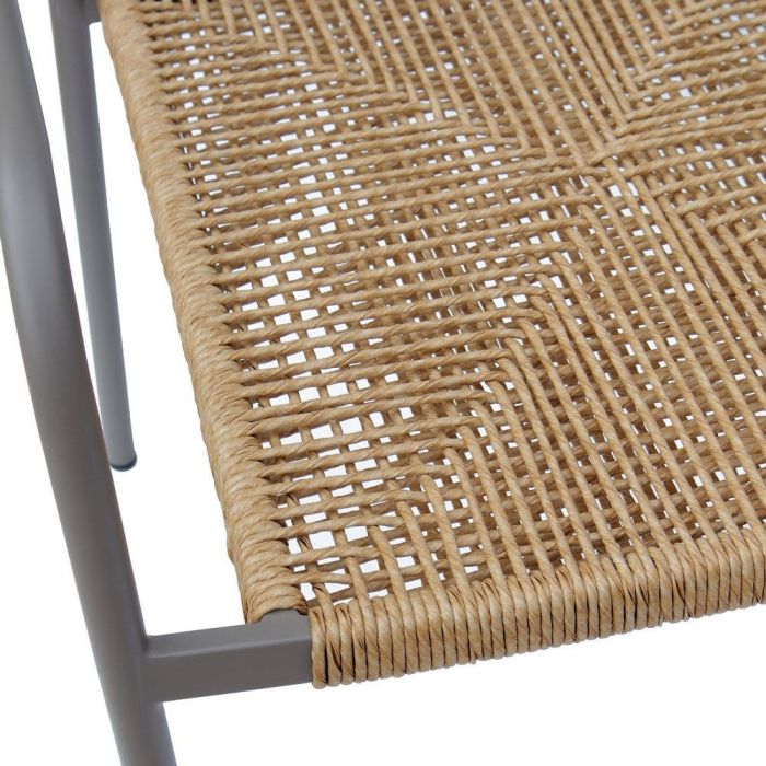Set de 2 scaune Moshi Silt otel sfoara sintetica pentru terasa 63x56 5x81cm [5]