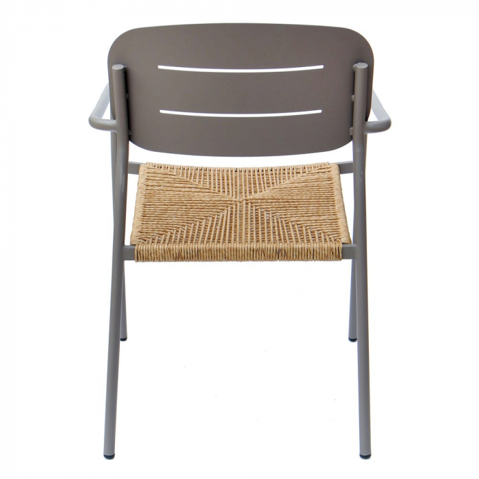 Set de 2 scaune Moshi Silt otel sfoara sintetica pentru terasa 63x56 5x81cm [4]