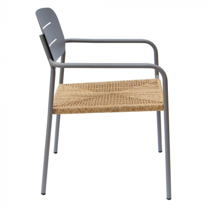 Set de 2 scaune Moshi Silt otel sfoara sintetica pentru terasa 63x56 5x81cm [3]