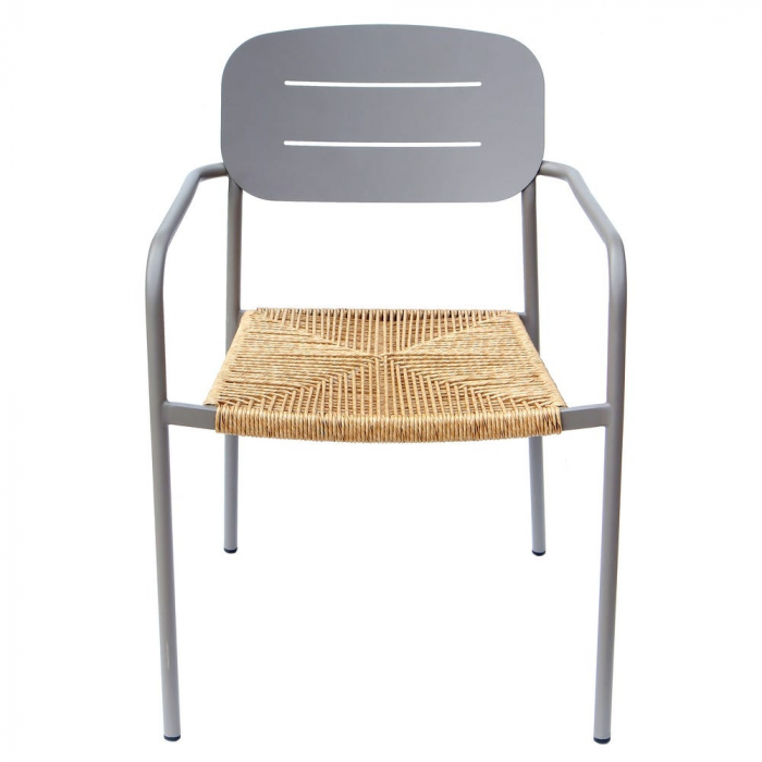 Set de 2 scaune Moshi Silt otel sfoara sintetica pentru terasa 63x56 5x81cm [2]