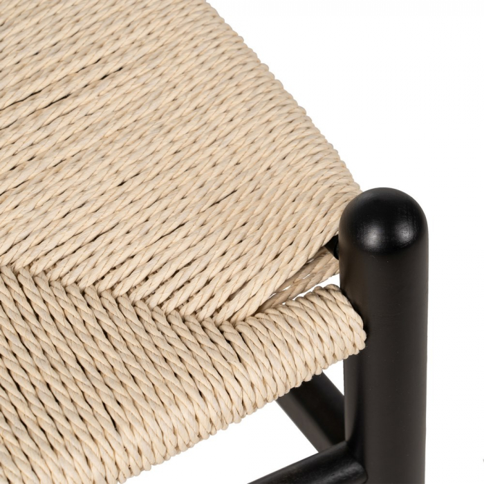 Set scaune negre lemn fag si fibre hartie|Scaune eco-friendly pentru decor modern [10]