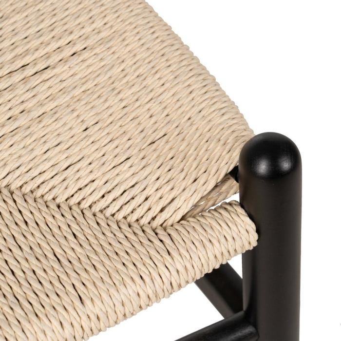 Set scaune negre lemn fag si fibre hartie|Scaune eco-friendly pentru decor modern [11]