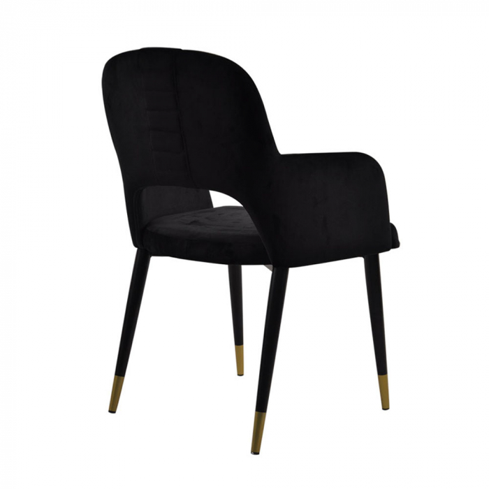 Set de 2 scaune negre Gala 61.5x56x89 cm [4]