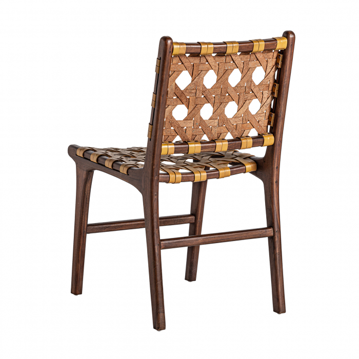 Set 2 scaune contemporane lemn tec Ocru|Scaune dining moderne [4]