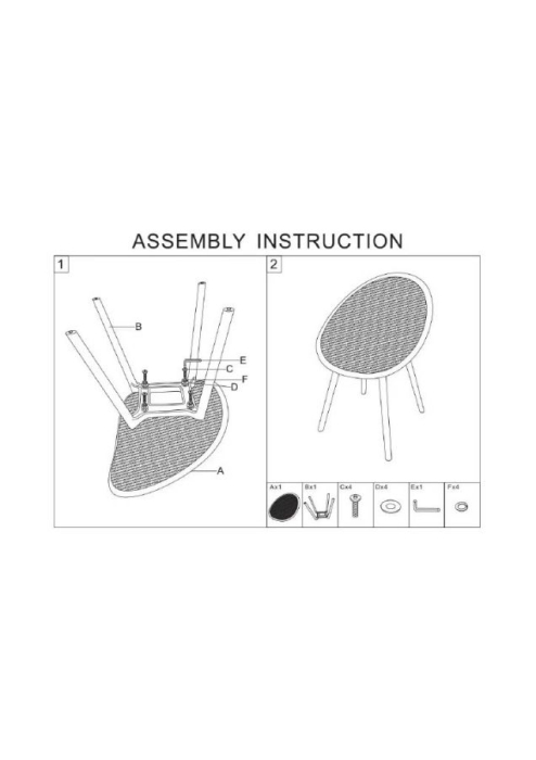 Set 2 scaune gradina plastic mustar perforat 59x59x83 cm [12]