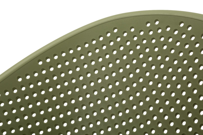 Set 2 scaune terasa plastic verde salvie perforat 59x59x83 cm [7]