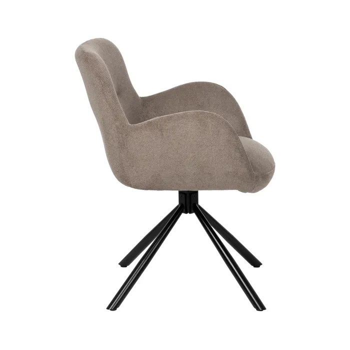 Set scaune rotative taupe|Mobilier confort decorativ [3]