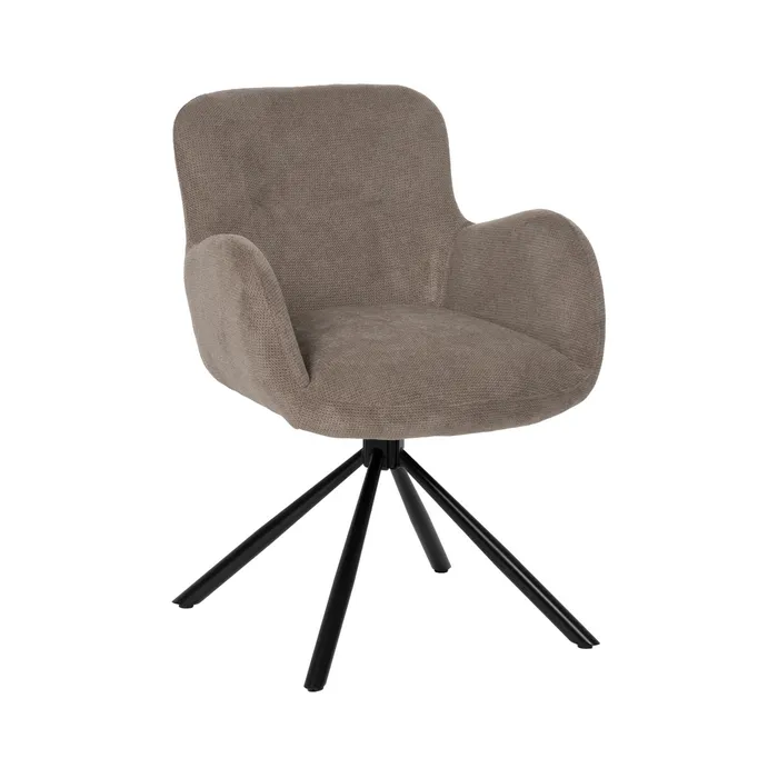 Set scaune rotative taupe|Mobilier confort decorativ [2]
