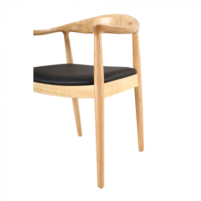 Set de 2 scaune stejar perna neagra Fuji 57x45x73.5 [7]