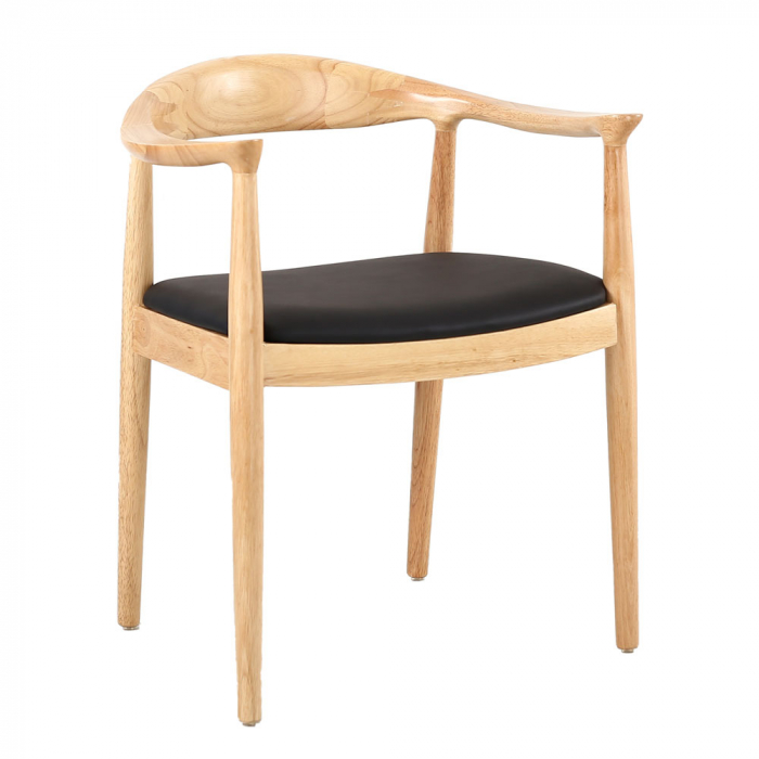 Set de 2 scaune stejar perna neagra Fuji 57x45x73.5 [1]