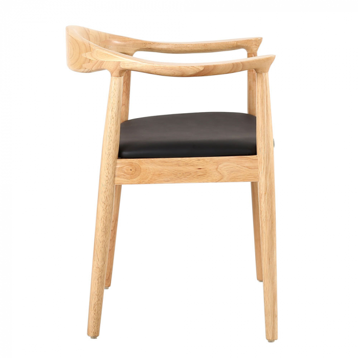Set de 2 scaune stejar perna neagra Fuji 57x45x73.5 [2]