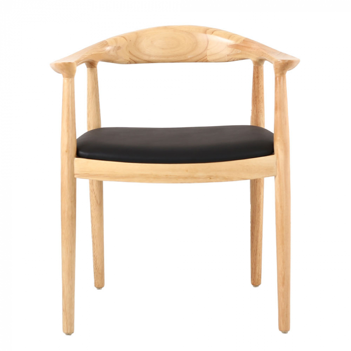 Set de 2 scaune stejar perna neagra Fuji 57x45x73.5 [5]