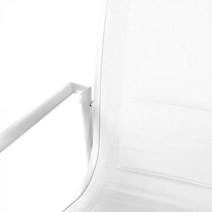 set de 2 scaune Stella White alb cu textil căptușit și cadru stivuibil [3]