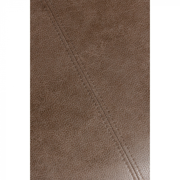 Set de 2 scaune Monte cu tapițerie în două nuanțe și cadru metalic – vedere laterală [3]