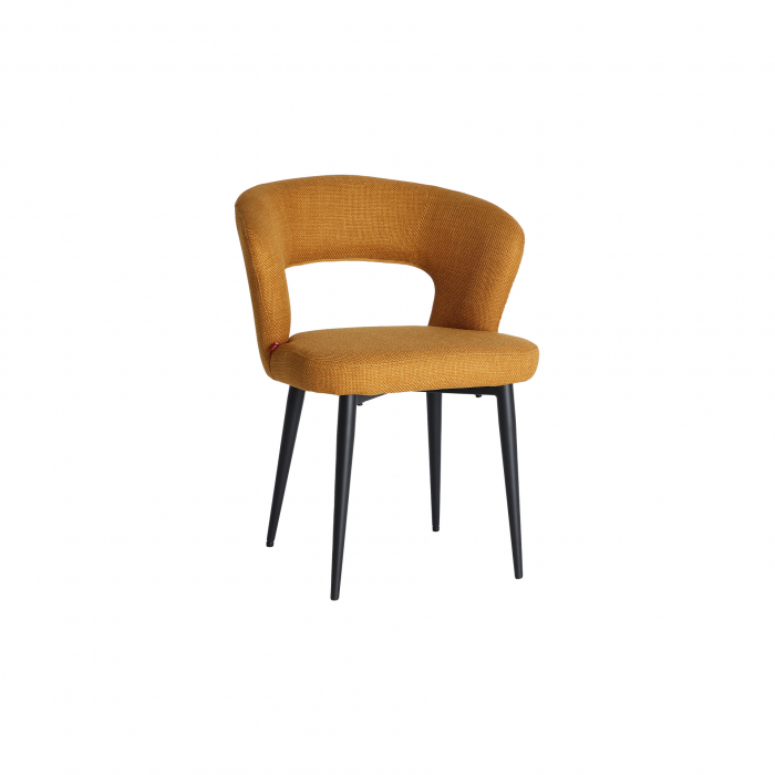 Set de 2 scaune tapitate mustar Flagnac 61 x 61 x 78 cm [1]