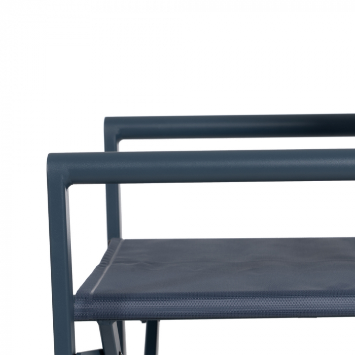 Set scaune regizor albastre aluminiu si textilena|Scaune confortabile pentru spatii exterioare [9]