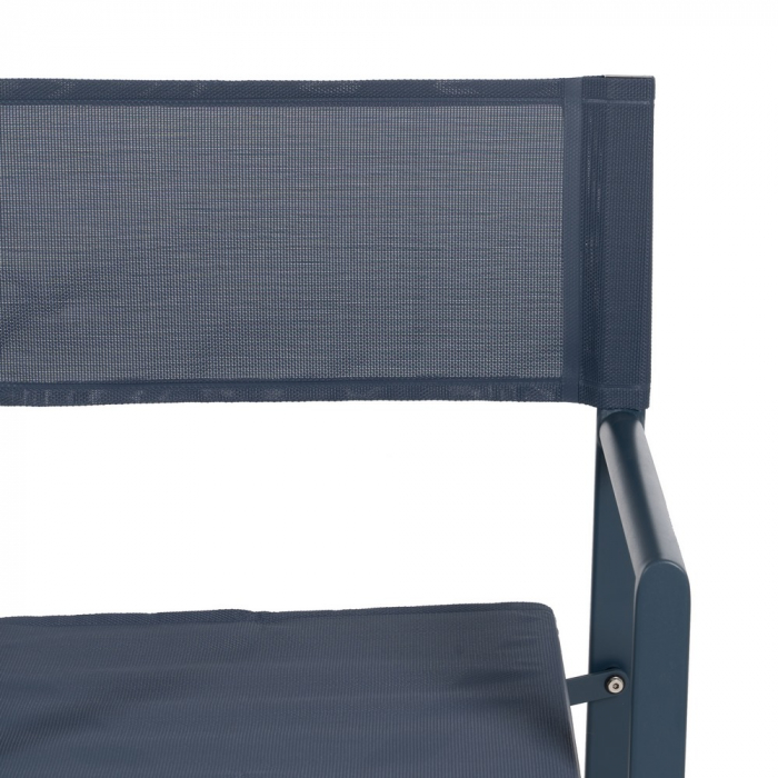 Set scaune regizor albastre aluminiu si textilena|Scaune confortabile pentru spatii exterioare [6]