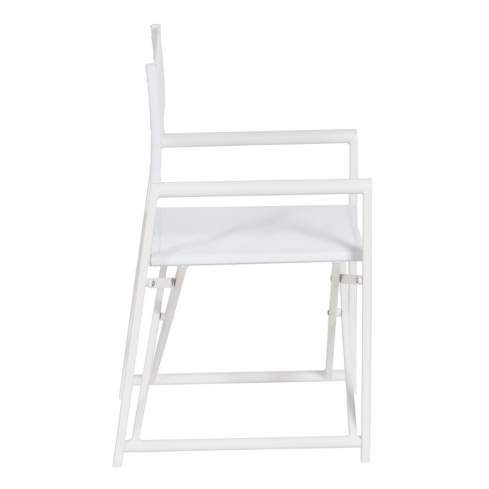 Set scaune regizor albe aluminiu si textilena|Scaune confortabile pentru exterior [3]