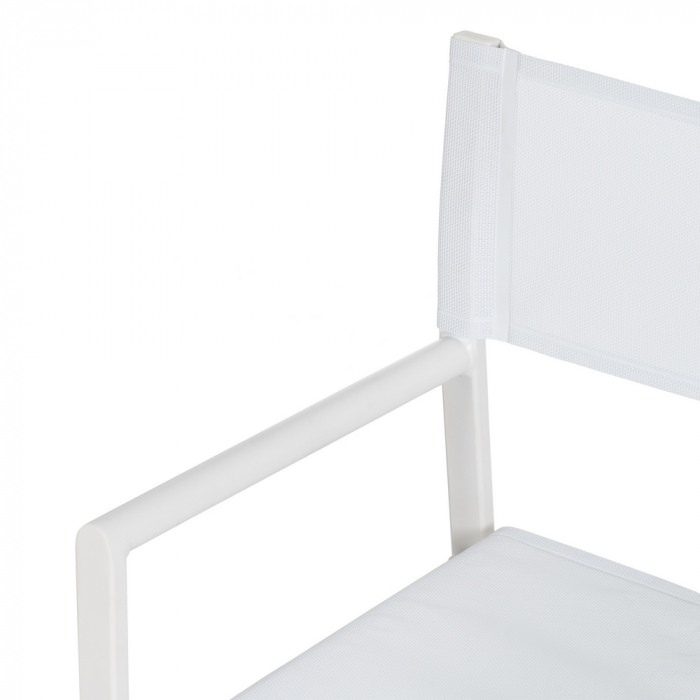 Set scaune regizor albe aluminiu si textilena|Scaune confortabile pentru exterior [7]