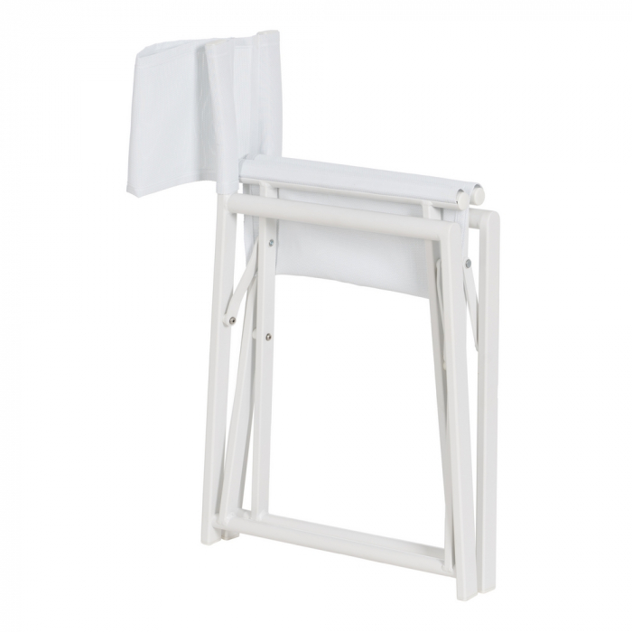 Set scaune regizor albe aluminiu si textilena|Scaune confortabile pentru exterior [5]