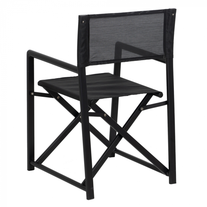 Set scaune regizor negre aluminiu si textilena|Scaune moderne pentru exterior [4]