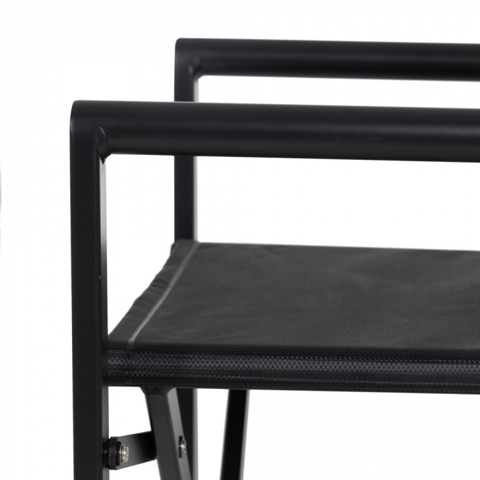 Set scaune regizor negre aluminiu si textilena|Scaune moderne pentru exterior [9]