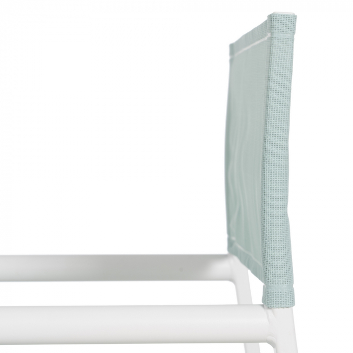 Set scaune regizor verde-alb aluminiu si textilena|Scaune practice pentru spatii exterioare [10]