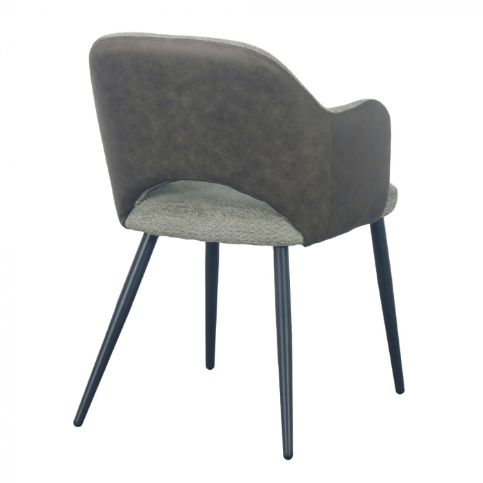 Scaune verzi Ascot cu picioare metalice și design rafinat [3]