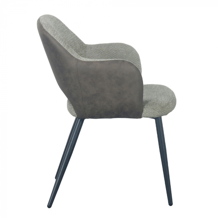 Scaune verzi Ascot cu picioare metalice și design rafinat [2]