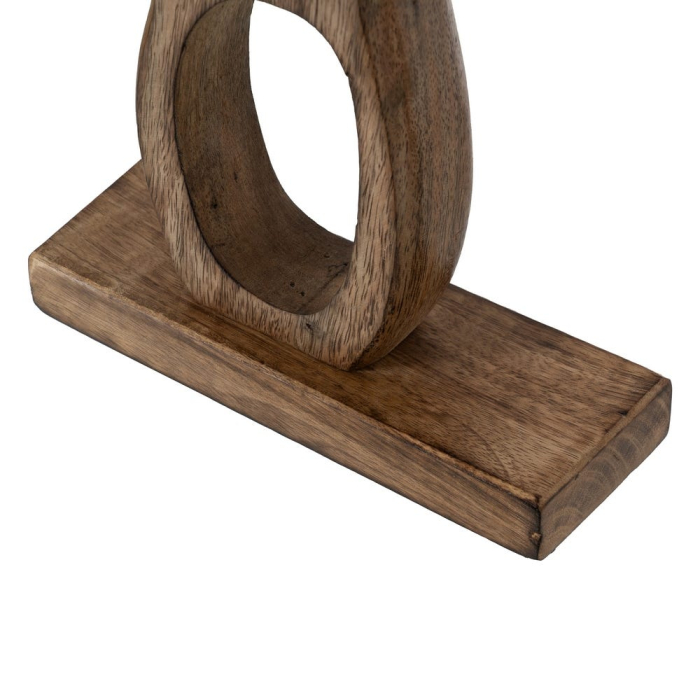 Set 2 suporturi pentru lumânări sculpturale din lemn de mango natural - CreativDeco [6]